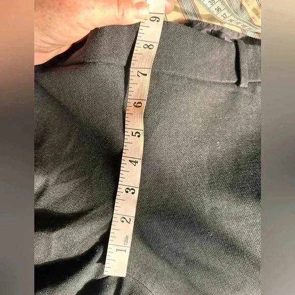 J Crew size 2 black wool Minnie trouser/ pant . Side zip, flat front, hi waist. - Picture 13 of 13